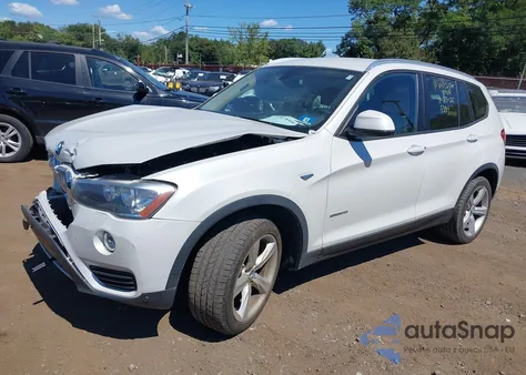 2017 BMW X3 Sdrive28I z USA, uszkodzony, nr VIN 5UXWZ7C34H0V93306